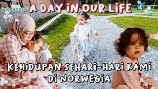 ANTER JEMPUT ANAK DI DAYCARE  KEHIDUPAN IBU RT DI NORWEGIA ️