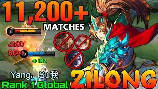 11200+ Matches Zilong Monster EXP Laner - Top 1 Global Zilong by Yang。Su我 - Mobile Legends