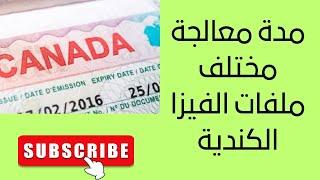 مدة معالجة ملفات الفيزا الكندية