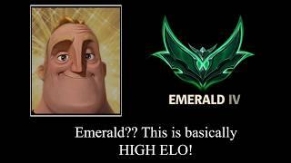 Low elo players react to your rank...