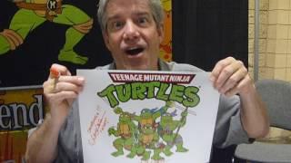 Meeting Townsend Coleman - voice of Michelangelo from the Ninja Turtles and signing autographs