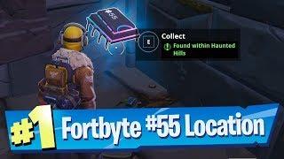 Fortnite Fortbyte #55 Location - Found Within Haunted Hills