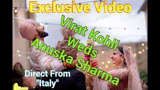 Exclusive Video  Virat Kohli Married First Video With Anuska Sharma  DIRECT from Italy 