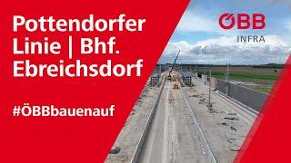 #ÖBBbaunauf Meilenstein Pottendorfer Linie  Bhf. Ebreichsdorf