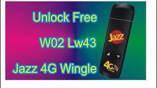 Jazz 4G Wingle Unlock FREE  Jazz 4G Black Wingle W02-LW43 Unlock