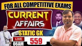 559th Episode Current Affairs 2024 In Hindi   Current Affairs Today  GK & GS LIVE by Vijay Sir