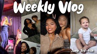 weekly vlog feeling crappy & tired brand events linking with friends & more kinda  arnell armon