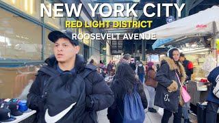 New York Citys Walk - Roosevelt Avenue Queens NYC 2024