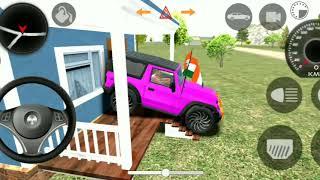 Thar Wala  Mahindra Thar Wala  Modified Mahindra Thar Stunt Driving   Indian Car Simulator 3D 