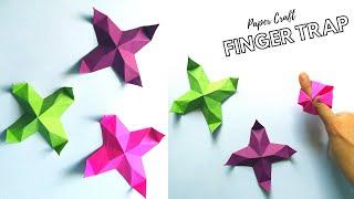 Origami Magic Finger Trap  Paper Finger Trap  Paper Craft Easy  DIY Cute Paper Toys Easy Origami