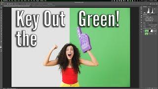 HOW TO Key Out a GREEN Screen in Photoshop - NEW & IMPROVED