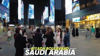 Riyadh Saudi Arabia Night Life  Riyadh Boulevard Walking Tour - 4K