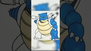 Coloring Blastoise - Pokemon ART #shorts