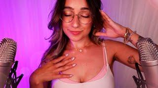 ASMR  Body Triggers & Soft Whispers  Skin Touching Scratching Hair Brushing etc