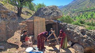 The production of Butter and Buttermilk by Nomads using Traditional Methods IRANIAN Nomads