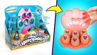 Süße Schlüpf-Party Hatchimals CollEGGtibles  Korallen-Schloss und Aquarium ️