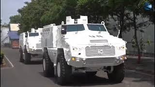Bharat Forge delivered 16 Kalyani M4 vehicles to the Indian Army for UN Peacekeeping