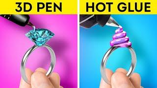 GLUE GUN vs 3D PEN  Creative DIY Ideas and Cool Hacks