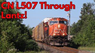 CN L507 Through Route 277 Railroad Crossing Lantz NS.