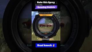 Spray Onwith Running Vehicle  Dual knock #pubgmobile #bgmi #bgmishorts #pubgshorts #clutch