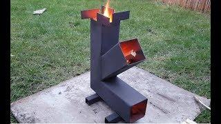 Simple Camping Rocket Stove Build DIY