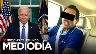 El presidente Biden reacciona a la captura del elusivo capo El Mayo Zambada  Noticias Telemundo