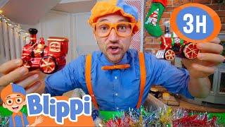 Christmas Arts & Crafts with Blippi - Holiday Decorations  Blippi Christmas  Videos For Kids