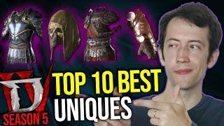 Diablo 4 - Top 10 Most Cracked Unique Items