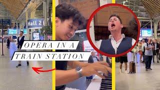 An OPERA SINGER joins me in the TRAIN STATION 