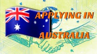 APPLYING IN AUSTRALIA  FRUIT PICKER