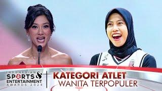Pemenang Kategori Atlet Wanita Terpopuler  INDONESIAN SPORTS ENTERTAINMENT AWARDS 2024