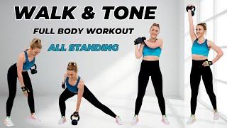 35 Min WALK & TONE Kettlebell WorkoutBurn Fat & Build MuscleFull Body Compound Moves