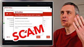 McAfee Popup Scam and Removal Explained