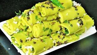 सुरळीची वडी   Suralichi Vadi in Pressure Cooker  Khandvi Recipe by madhurasrecipe