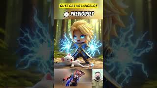 cute cat vs lancelot hero mobile legend #mobilelegends #cat memes#fat cat #cat #cute cat #cat lover