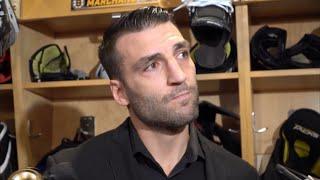 Patrice Bergeron doesn’t seem happy about Mitchell Miller signing