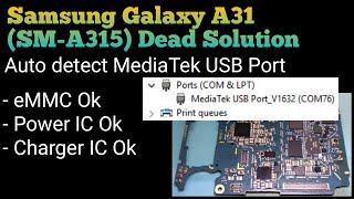 Samsung Galaxy A31 Auto Mediatek USB Port Mode @mobilecareid