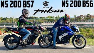 Bajaj Pulsar NS200 bs7 vs NS200 bs6  The NS battle is here  Long Race