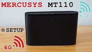 MERCUSYS MT110 mobile 4G router Wi-Fi • Unboxing installation configuration and test