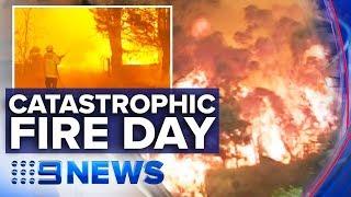 Terrifying bushfires ravage towns across NSW  Nine News Australia