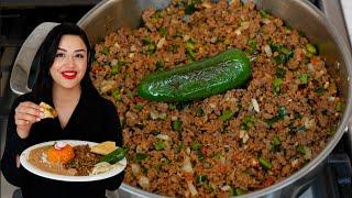 This Ground Beef A La Mexicana will take the STRESS AWAY from COOKING