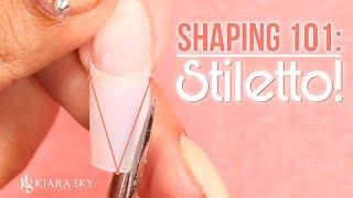 Shaping the Perfect Stiletto Nail  Nail Shape 101 How to File Your Nails