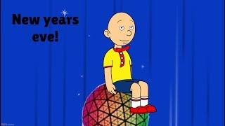 Caillou uses the New years eve ball to go to the moonGrounded Early New years special