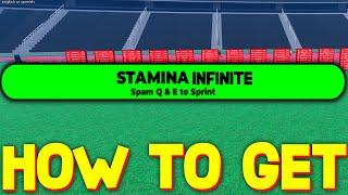HOW TO GET INFINITE STAMINA in TRACK AND FIELD INFINITE ROBLOX GUIDE