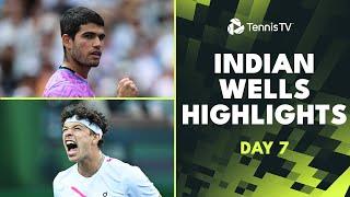 Sinner Faces Shelton Alcaraz Back In Business  Indian Wells 2024 Day 7 Highlights