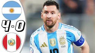 Argentina vs Peru 4-0- All Goals & Highlights - 2024