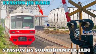 Stasiun Baru JIS Sudah Mulai Jadi Perlintasan JPL 11C Sudah RapiAda Pembangunan Jalan Tol Disini