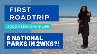 Solo Female #Vanlife  First roadtrip  6 National Parks in 2 weeks?