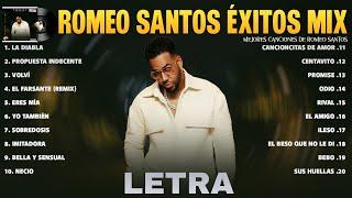 Romeo Santos Exitos Mix 2024 LETRA Las 20 Mejores Canciones de Romeo Santos Álbum Completo