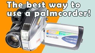 How To Use Panasonic PV-L352 VHS-C Palmcorder... Old School Camcorder